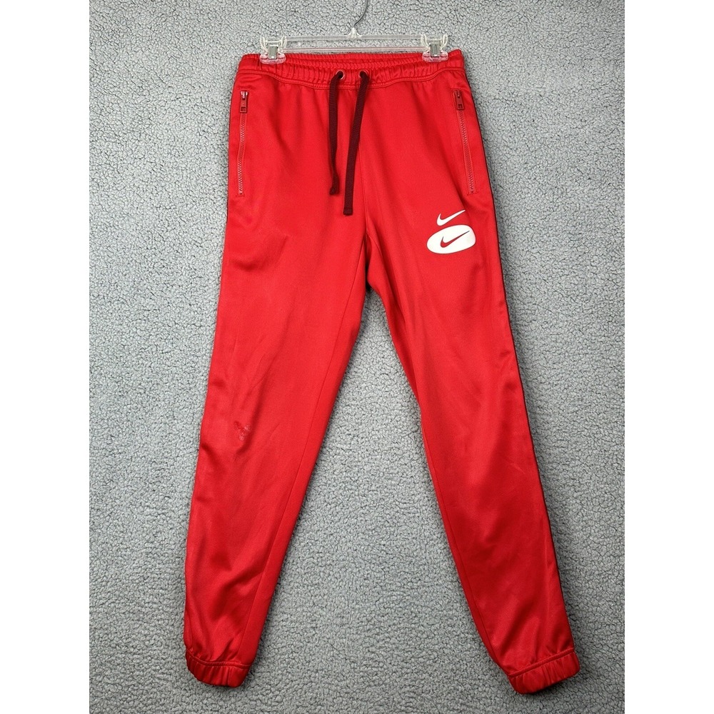 Nike‎ Track Pants Mens Small Red Sportswear Double Swoosh League Logo DM5477-657